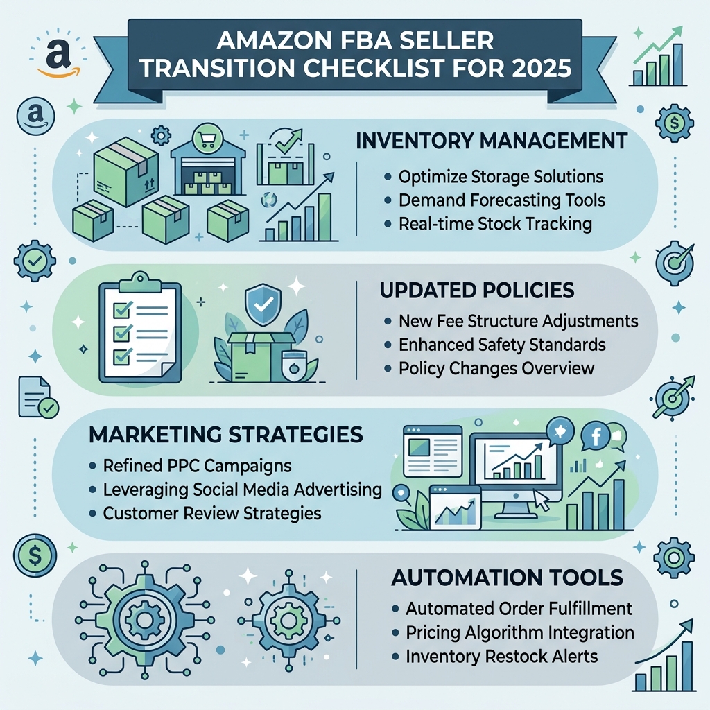 From Beginner to Pro: The amazon fba seller transition list 2025​