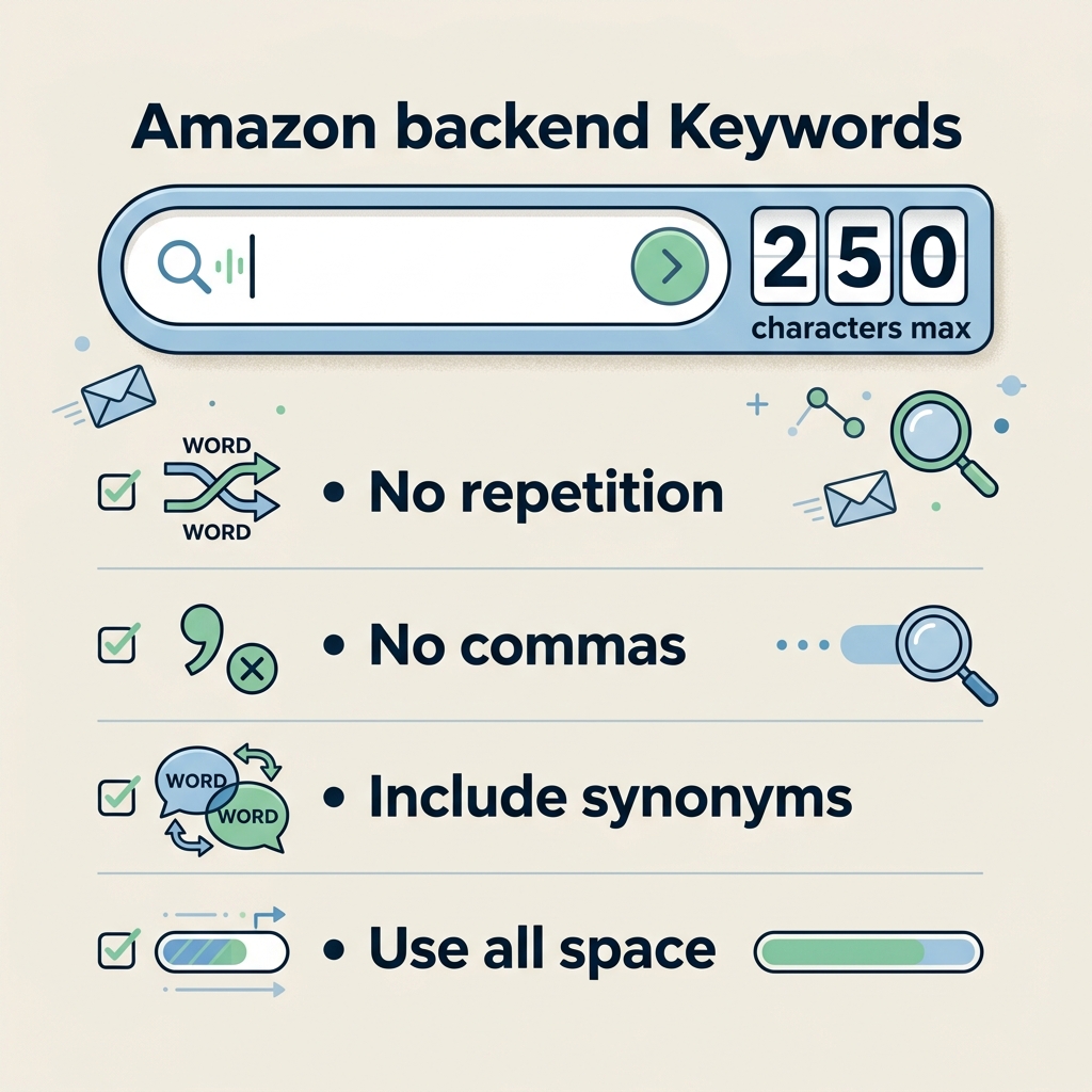 How to Maximize Your amazon backend keywords limit​